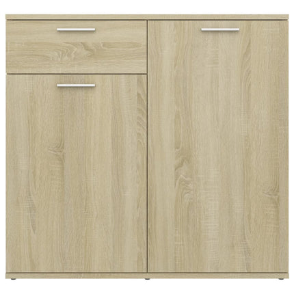 Skänk sonoma-ek 80x36x75 cm konstruerat trä