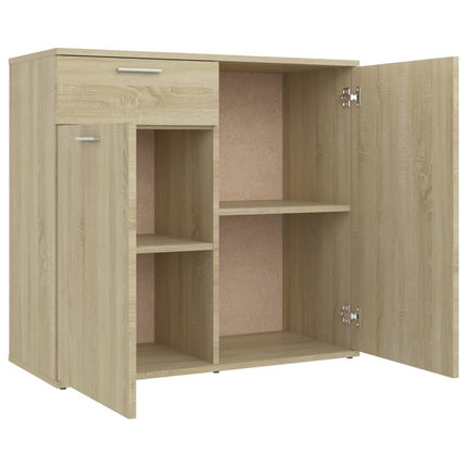 Skänk sonoma-ek 80x36x75 cm konstruerat trä