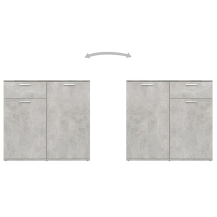 Skänk betonggrå 80x36x75 cm konstruerat trä