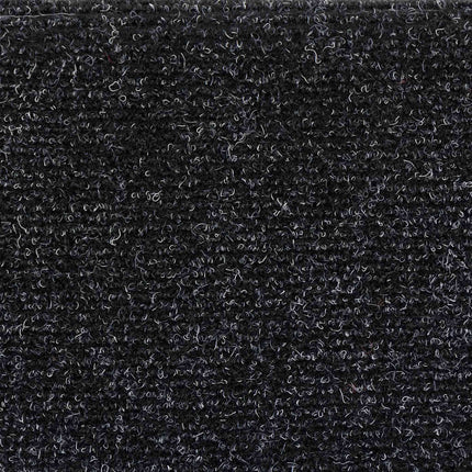 Trappmattor självhäftande 5 st 56x17x3 cm svarta halvrunda