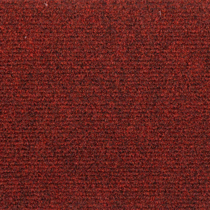 Trappmattor självhäftande 10 st 56x17x3 cm bordeauxröd halvrunda