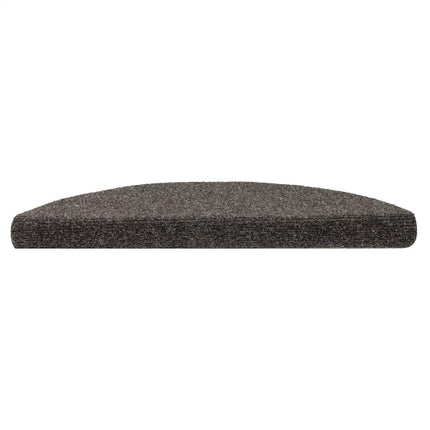 Trappmattor självhäftande 5 st 56x17x3 cm antracit halvrunda