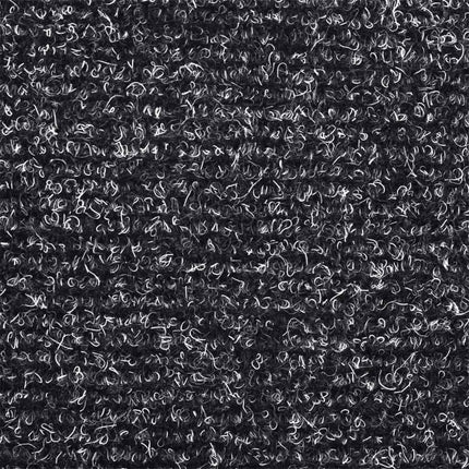 Trappmattor självhäftande 10 st 65x21x4 cm mörkgrå halvrunda stora
