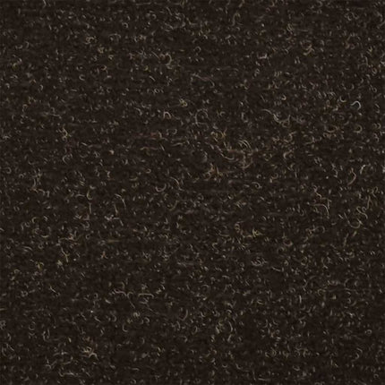 Trappmattor självhäftande 5 st 65x21x4 cm mörkbruna halvrunda stora