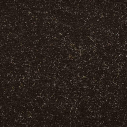 Trappmattor självhäftande 10 st 65x21x4 cm mörkbruna halvrunda stora