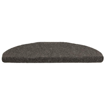 Trappmattor självhäftande 5 st 65x21x4 cm antracit halvrunda stora
