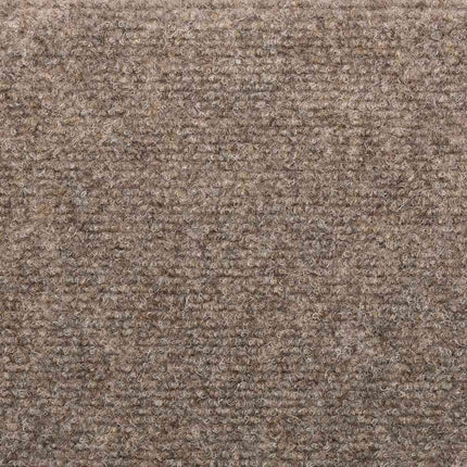 Trappmattor självhäftande 10 st 65x21x4 cm beige halvrunda stora