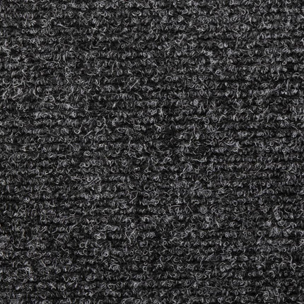 Trappmattor självhäftande 5 st 65x21x4 cm mörkgrå rektangulär kant