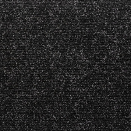 Trappmattor självhäftande 5 st 65x21x4 cm svarta rektangulära kanter