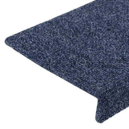 Trappmattor självhäftande 5 st 65x21x4 cm antracit rektangulär kant