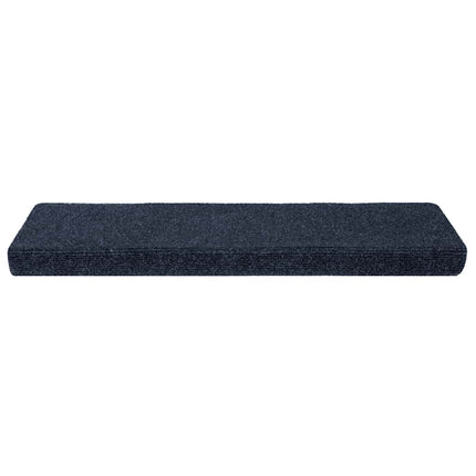Trappmattor självhäftande 10 st 65x21x4 cm antracit rektangulär kant