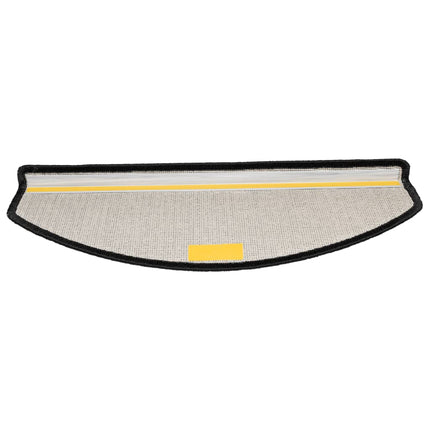 Trappmattor 10 st 65x24x4 cm antracit halvrunda stora