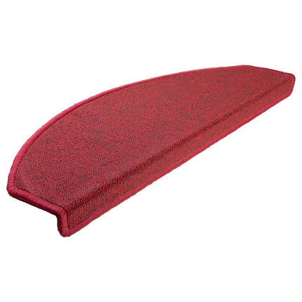 Trappmattor 10 st 65x24x4 cm röd halvrunda stora