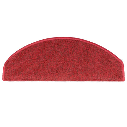 Trappmattor 10 st 65x24x4 cm röd halvrunda stora