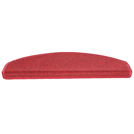 Trappmattor 10 st 65x24x4 cm röd halvrunda stora
