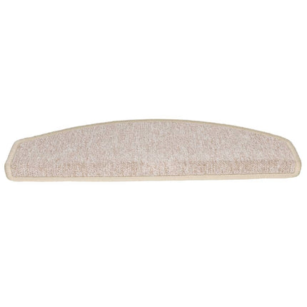 Trappmattor 10 st 65x24x4 cm Taupe halvrunda stora