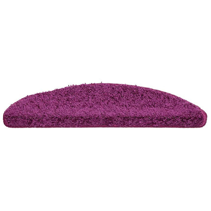 Trappmattor 10 st 56x17x3 cm violett halvrunda
