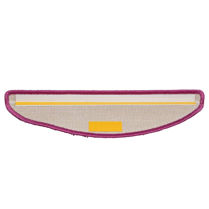 Trappmattor 10 st 56x17x3 cm violett halvrunda