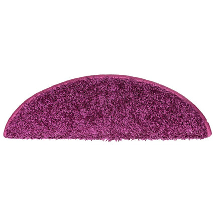 Trappmattor 10 st 56x17x3 cm violett halvrunda