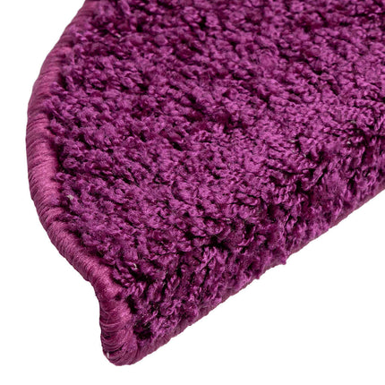 Trappmattor 10 st 56x17x3 cm violett halvrunda