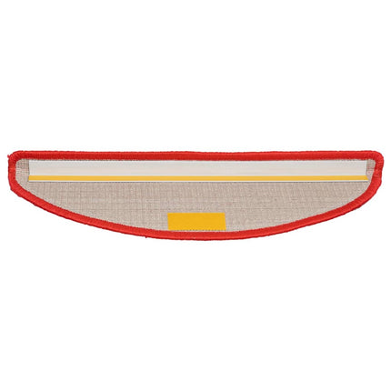 Trappmattor 10 st 56x17x3 cm röda halvrunda