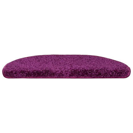 Trappmattor 10 st 65x21x4 cm violett halvrunda stora