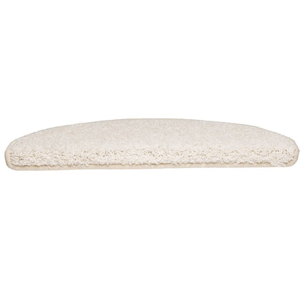 Trappmattor 10 st 65x21x4 cm vita halvrunda stora
