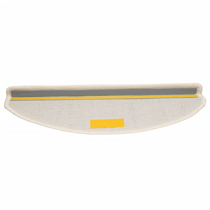 Trappmattor 10 st 65x21x4 cm vita halvrunda stora