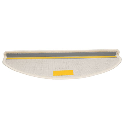 Trappmattor 10 st 65x21x4 cm vita halvrunda stora