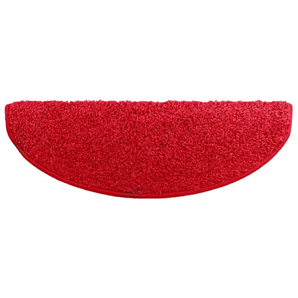 Trappmattor 10 st 65x21x4 cm röda halvrunda stora