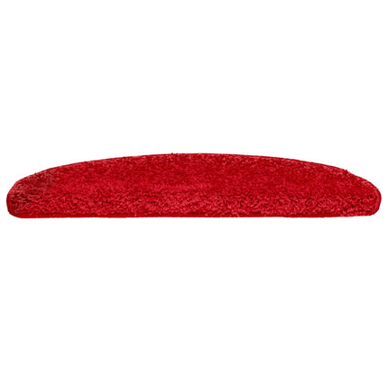 Trappmattor 10 st 65x21x4 cm röda halvrunda stora