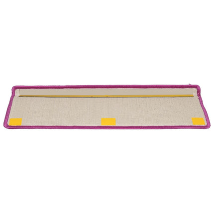 Trappmattor 10 st 65x21x4 cm violett rektangulär kant
