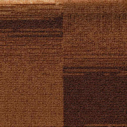 Trappstegsmattor självhäftande 10 st 65x21x4 cm brun
