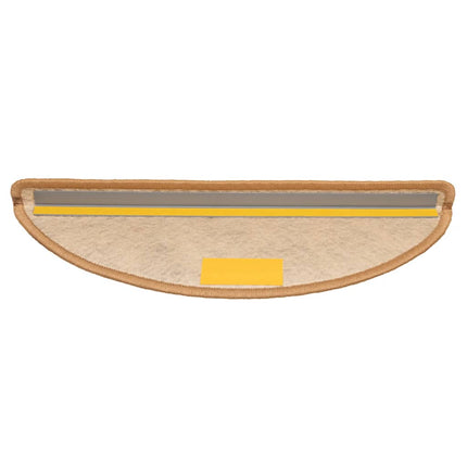 Trappstegsmattor självhäftande sisal 15 st 56x17x3 cm sisal