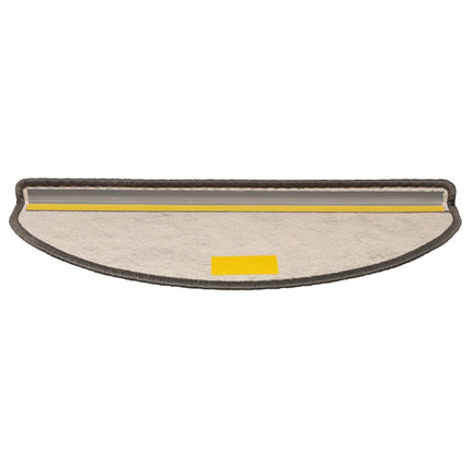 Trappstegsmattor självhäftande sisal 15 st 65x21x4 cm gråbeige