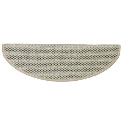 Trappstegsmattor självhäftande sisal 15 st 65x21x4 cm ljusgrön