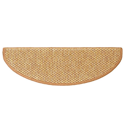 Trappstegsmattor självhäftande sisal 15 st 65x21x4 cm sisal