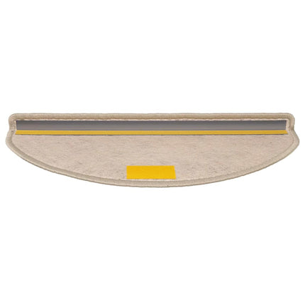 Trappstegsmattor självhäftande sisal 15 st 65x21x4 cm mörkbeige
