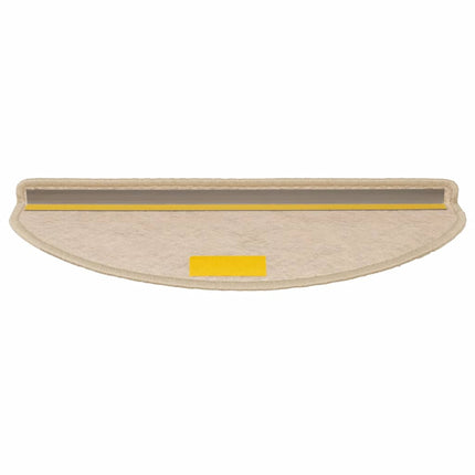 Trappstegsmattor självhäftande sisal 15 st 65x21x4 cm sand