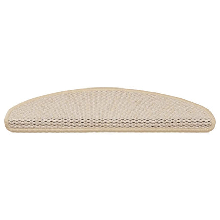 Trappstegsmattor självhäftande sisal 15 st 65x21x4 cm berber