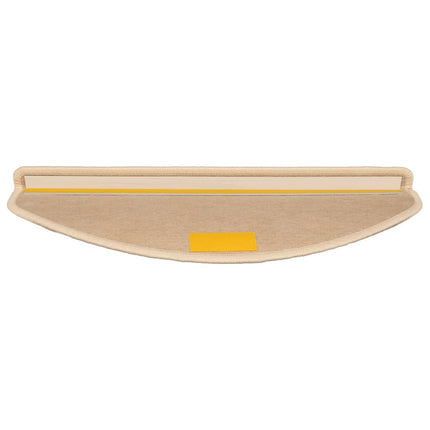 Trappmattor 15 st 65x21x4 cm ljusbeige halvrunda stora