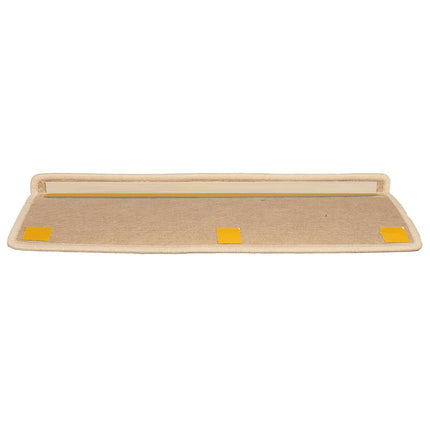 Trappmattor 15 st 65x21x4 cm silverfärgade rektangulära kanter