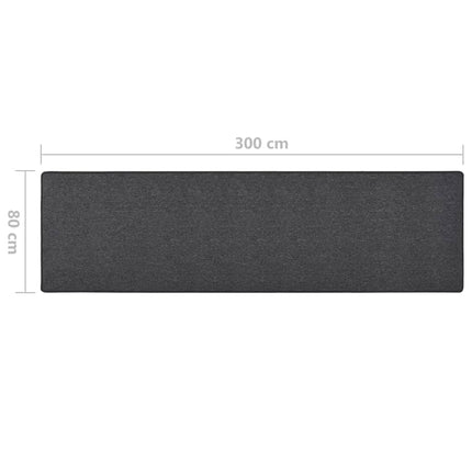 Gångmatta antracit 80x300 cm