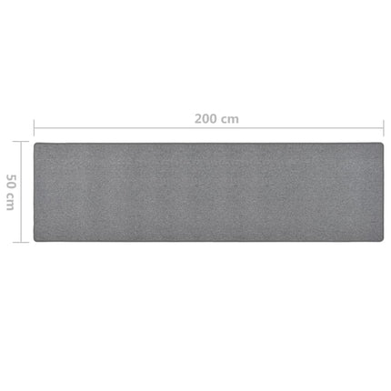 Gångmatta mörkgrå 50x200 cm