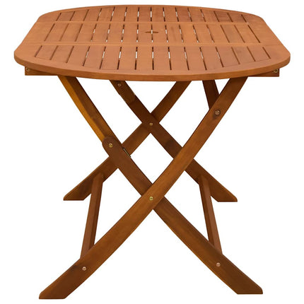 Hopfällbart trädgårdsbord 160x85x75 cm massivt eukalyptusträ
