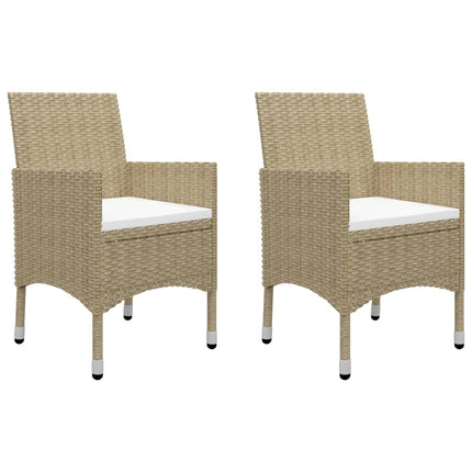 Matgrupp för trädgården 3 delar beige