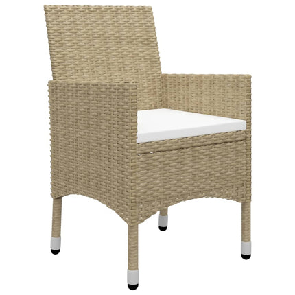 Matgrupp för trädgården 3 delar beige