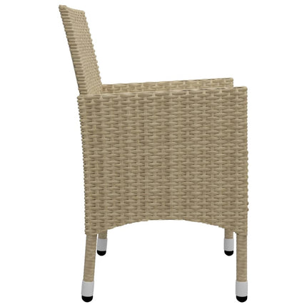 Matgrupp för trädgården 3 delar beige