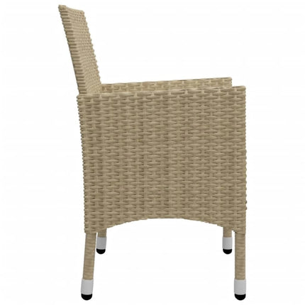Matgrupp för trädgården 5 delar beige