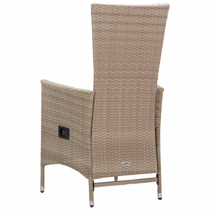 Matgrupp för trädgården 5 delar beige